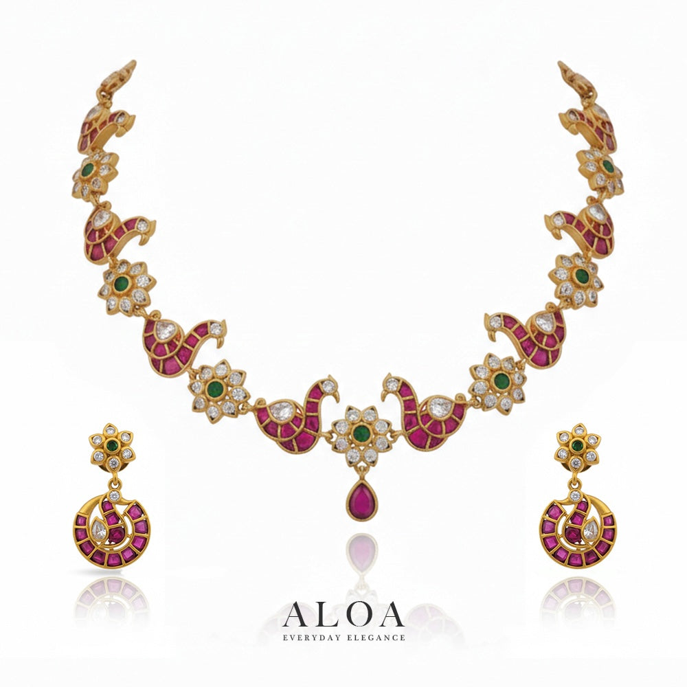 Peacock Neckalce Set