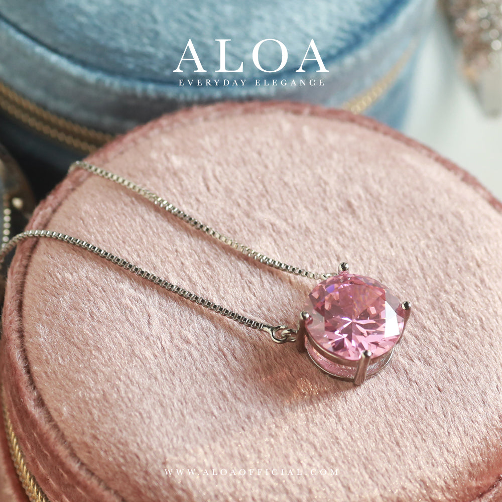 Blush Beauty: Pink CZ Pendant