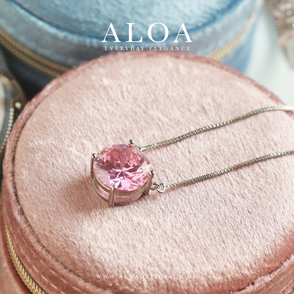 Blush Beauty: Pink CZ Pendant