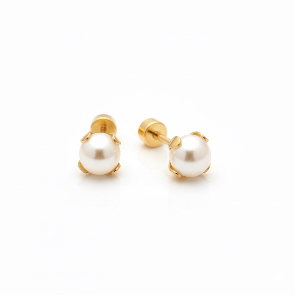 Classic Pearl Stud Earrings