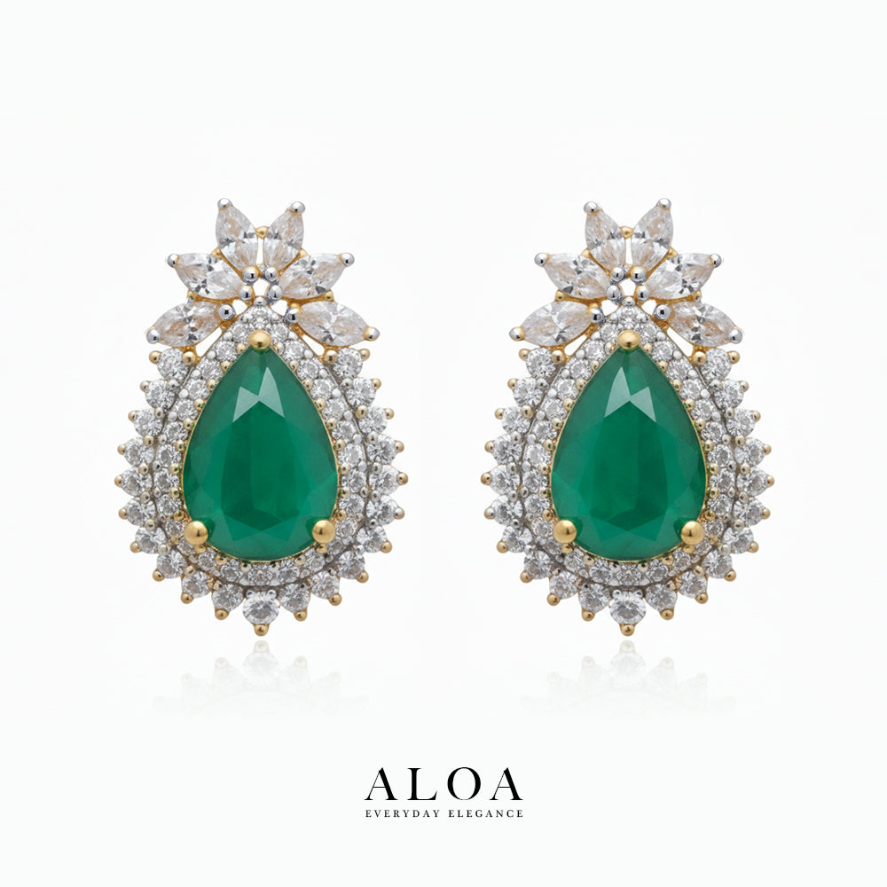 Emerald Empress Studs
