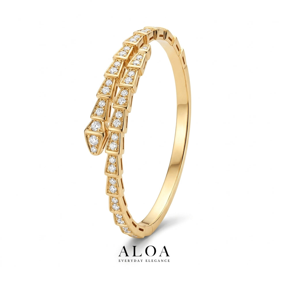 Geometric Serpent Bracelet