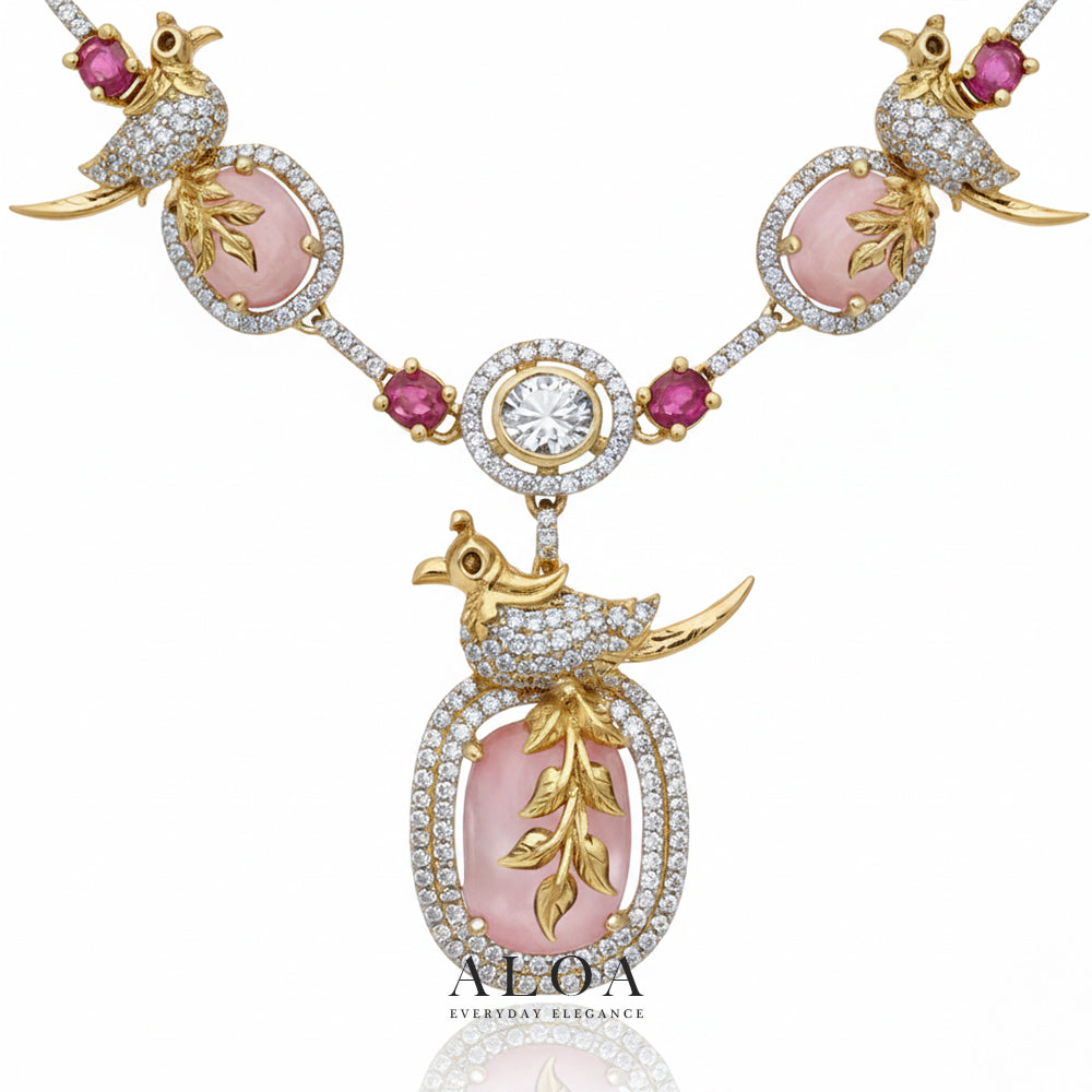 Golden Aviary Necklace Set
