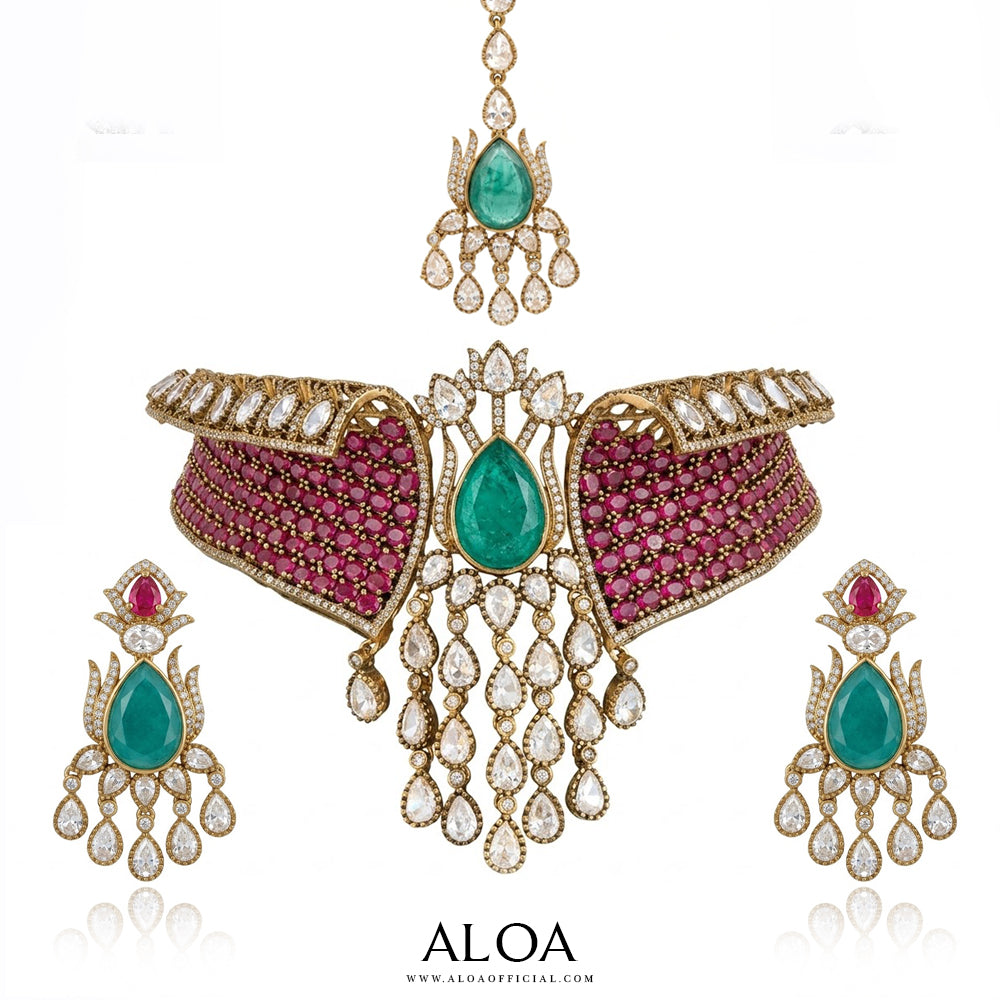 Ruby Emerald Choker
