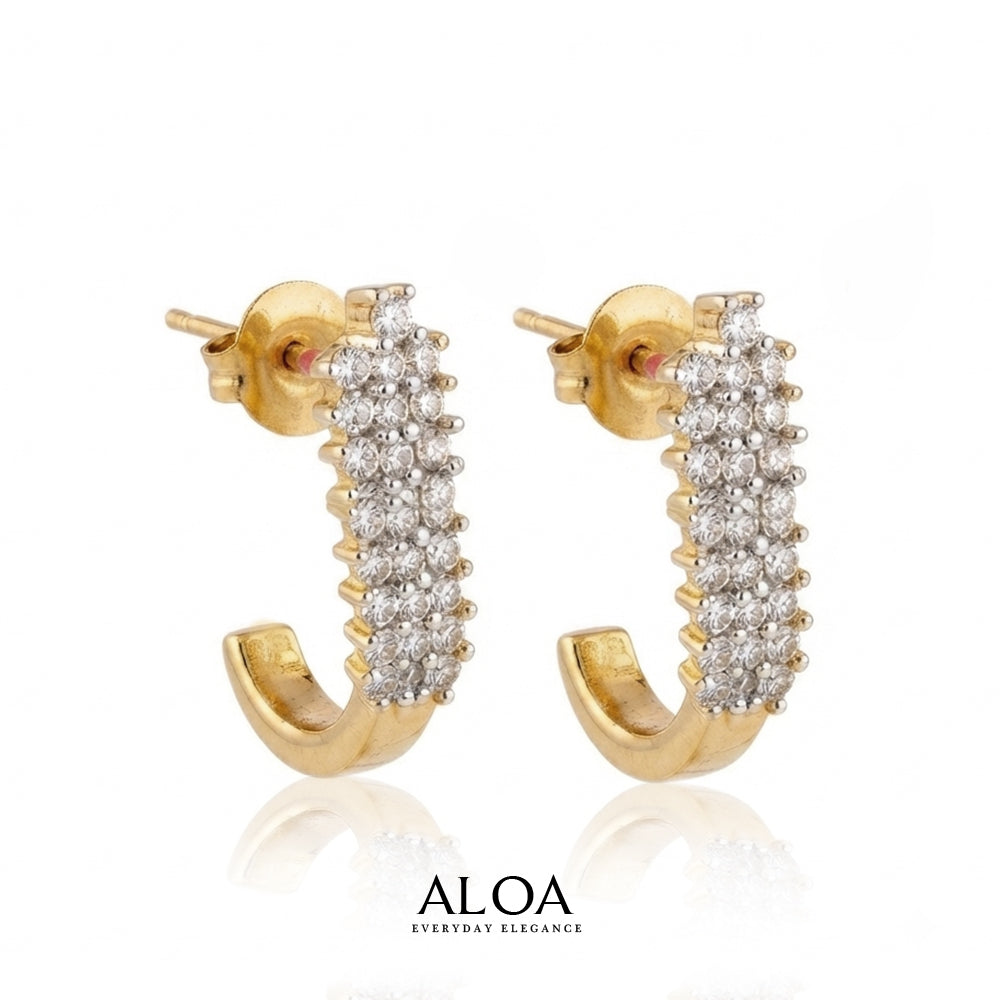 Golden Cluster Studs