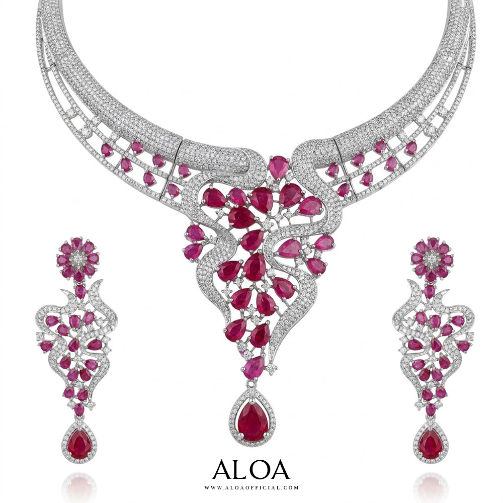 Ruby Silver Set