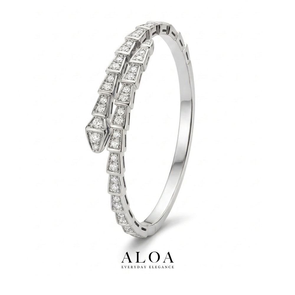 Geometric Serpent Bracelet