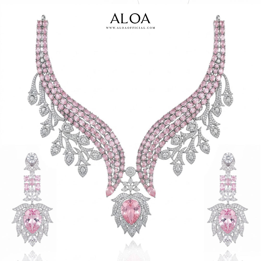 Blush Leaf Necklace
