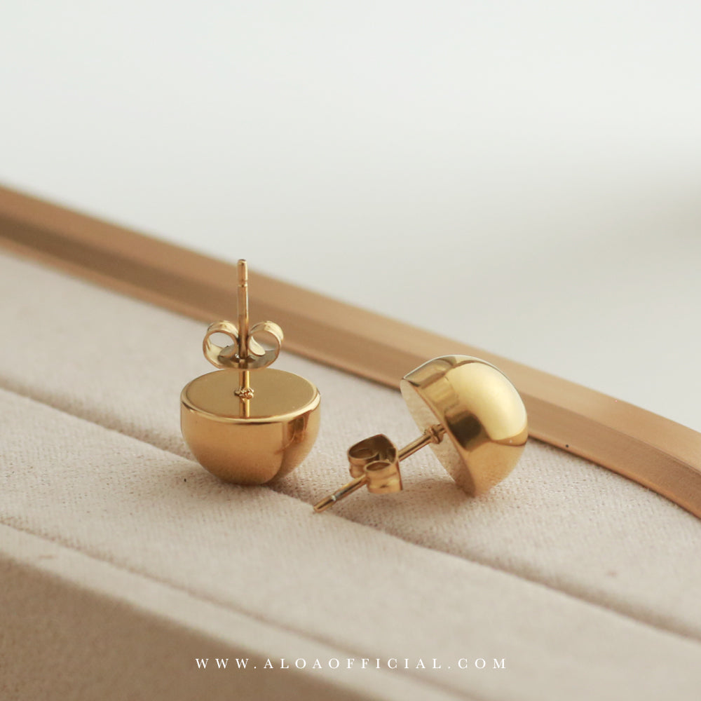 Bold Gold Ball Studs