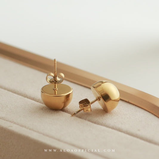 Bold Gold Ball Studs