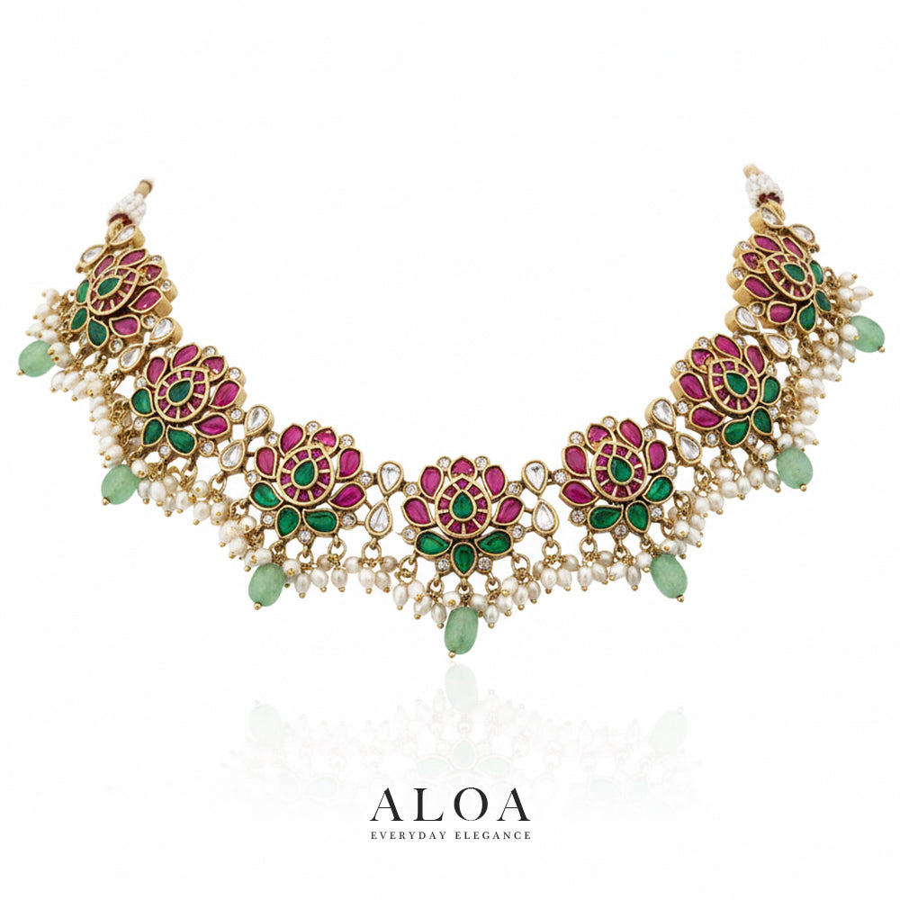 Lotus Bloom Choker Set