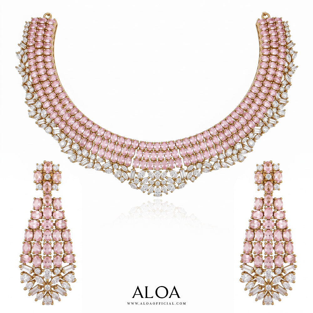 Blush Crystal Set