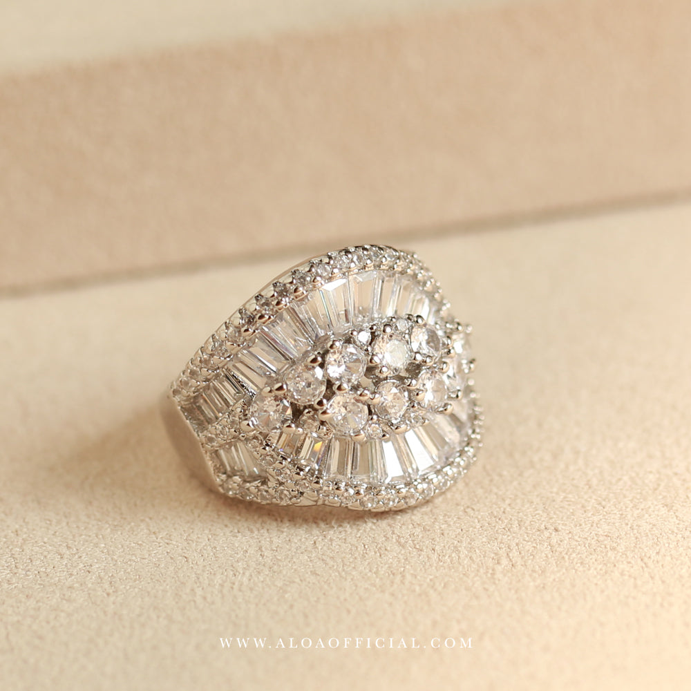 Classic CZ Adjustable Ring