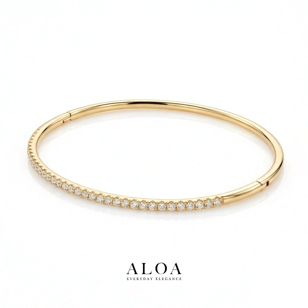 Slim Diamond Row Bracelet