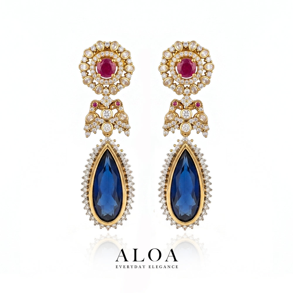 Royal Sapphire & Ruby Drops
