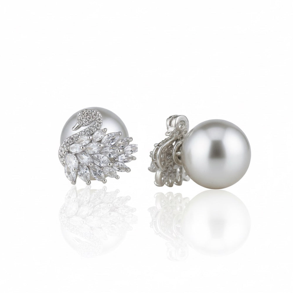 Swan Pearl Studs