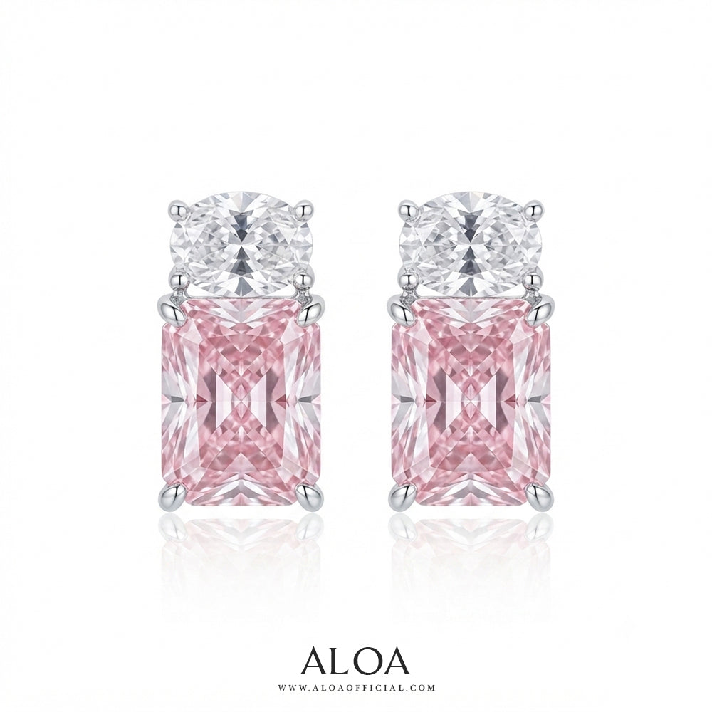 Pink CZ Studs