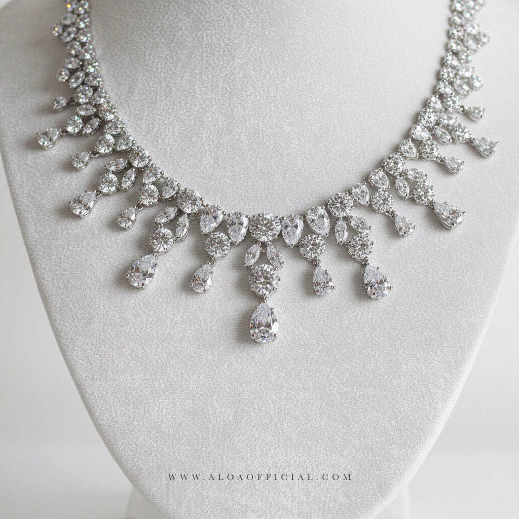CZ Royalty Necklace Set