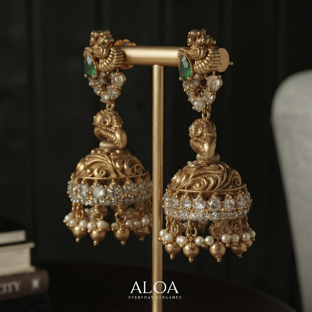 Heritage Jhumka Earrings