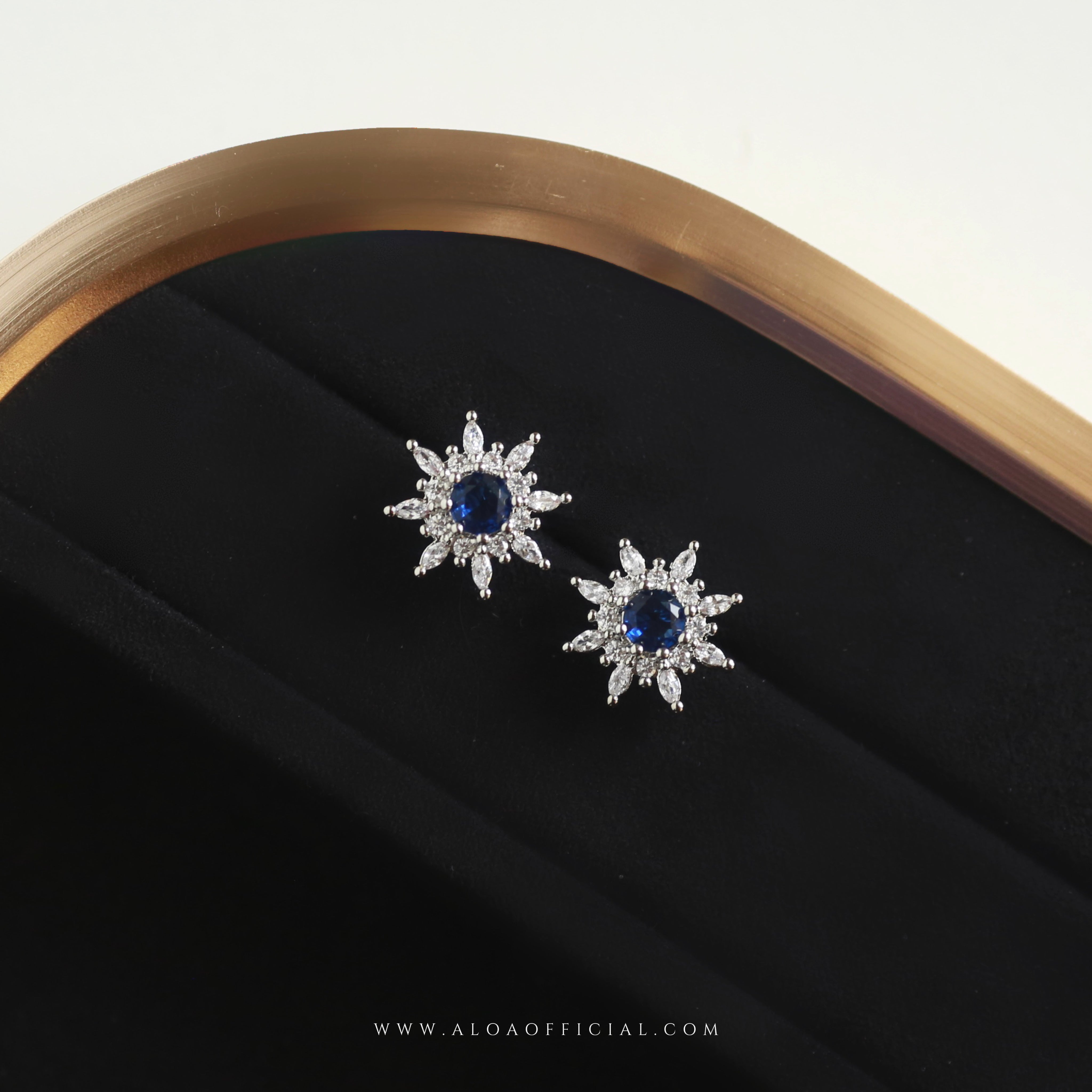 Celestial Spark CZ Stud Earrings