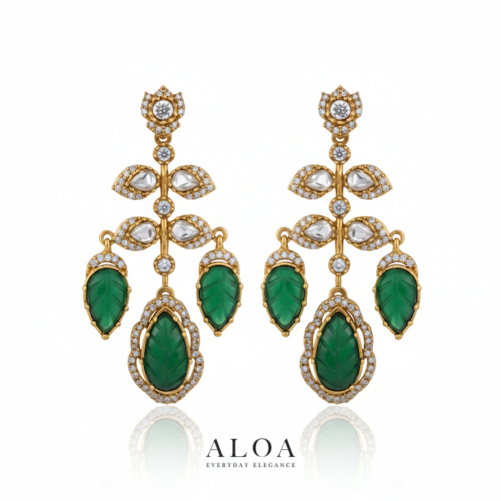 Emerald Leaf Chandeliers