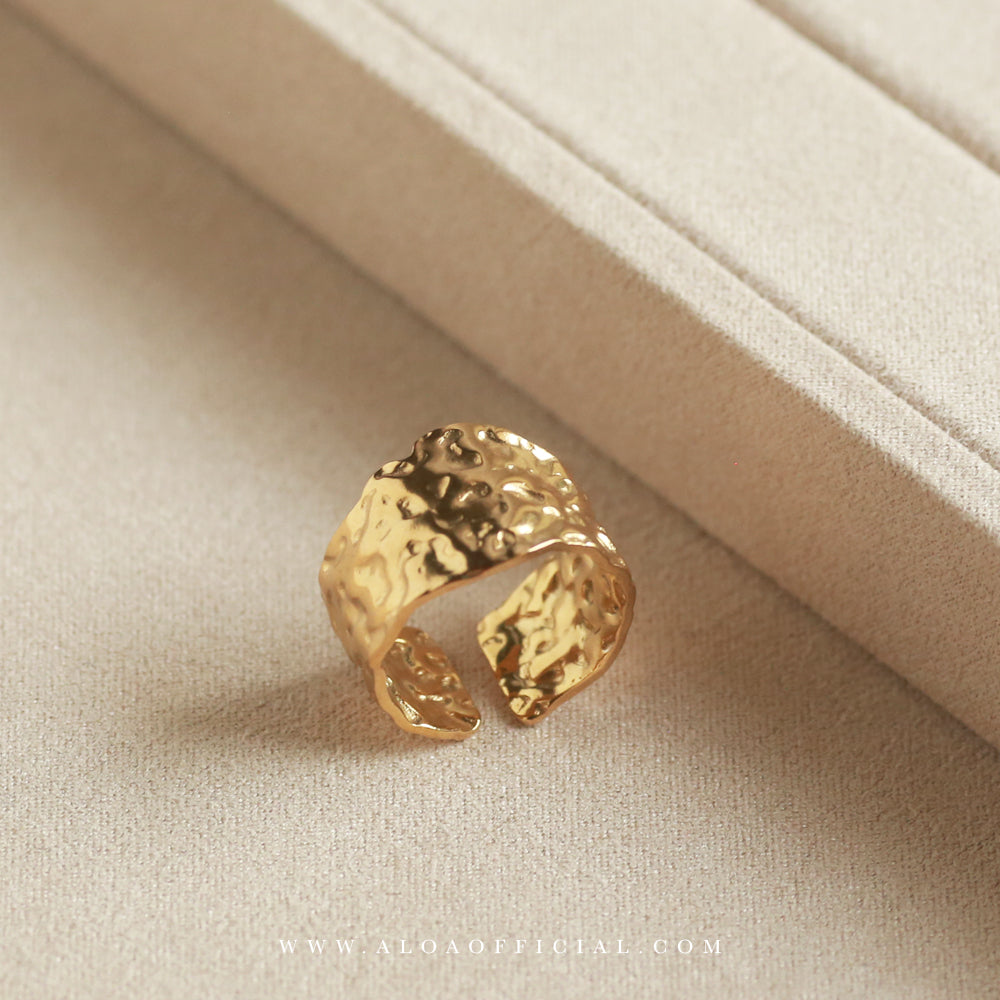 Gold Plated Geometric Ring