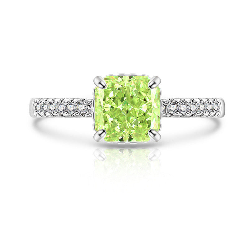Lime Green Adjustable Ring