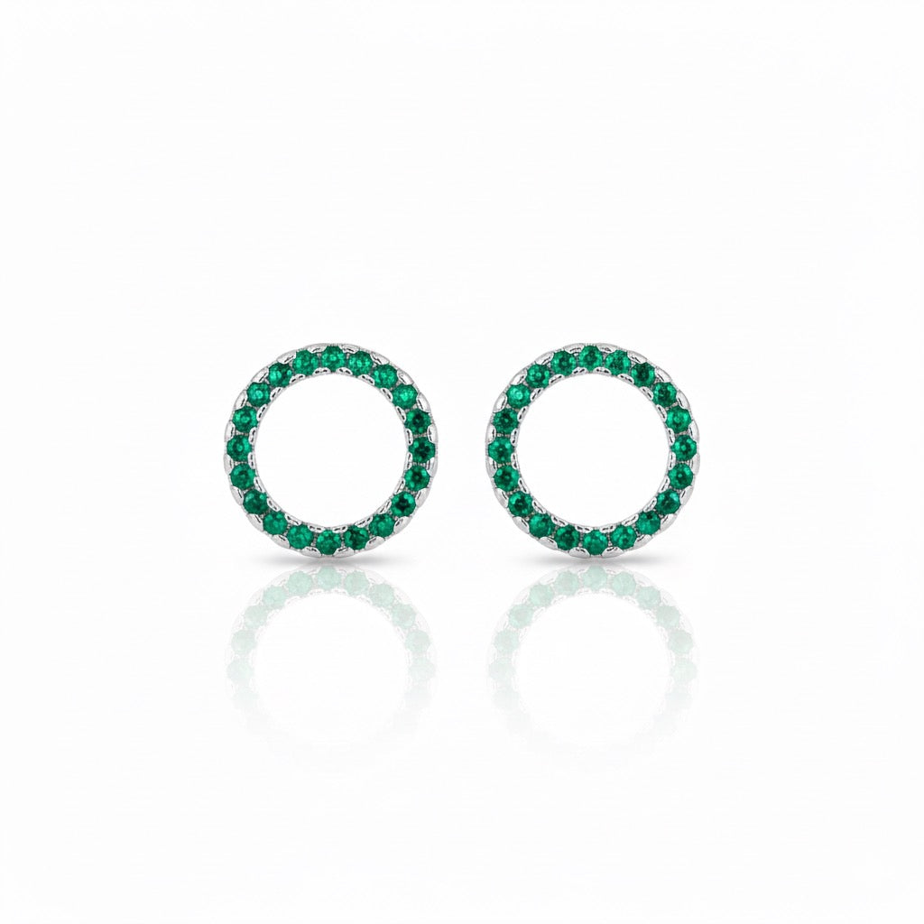 Circle of Sparkle CZ Studs
