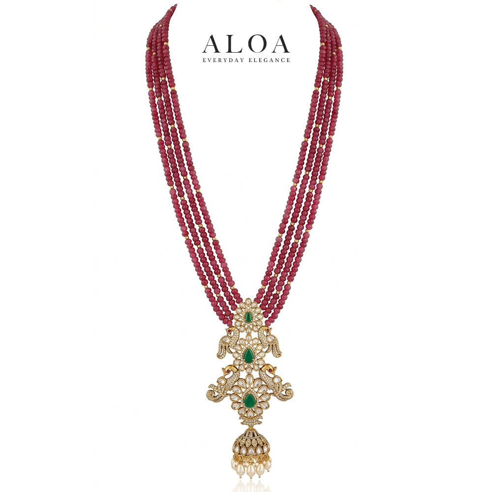 Peacock Ruby & Emerald Heritage Set