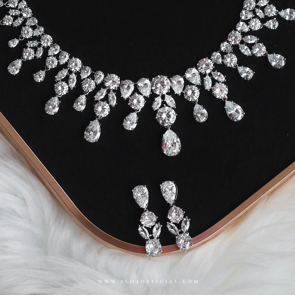 CZ Royalty Necklace Set