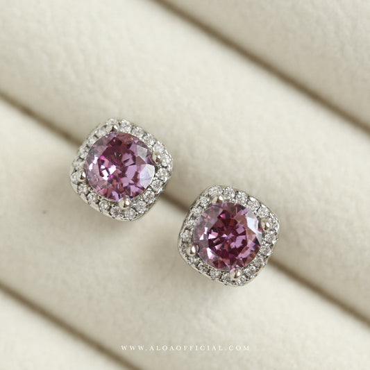 Purple Stud Earrings