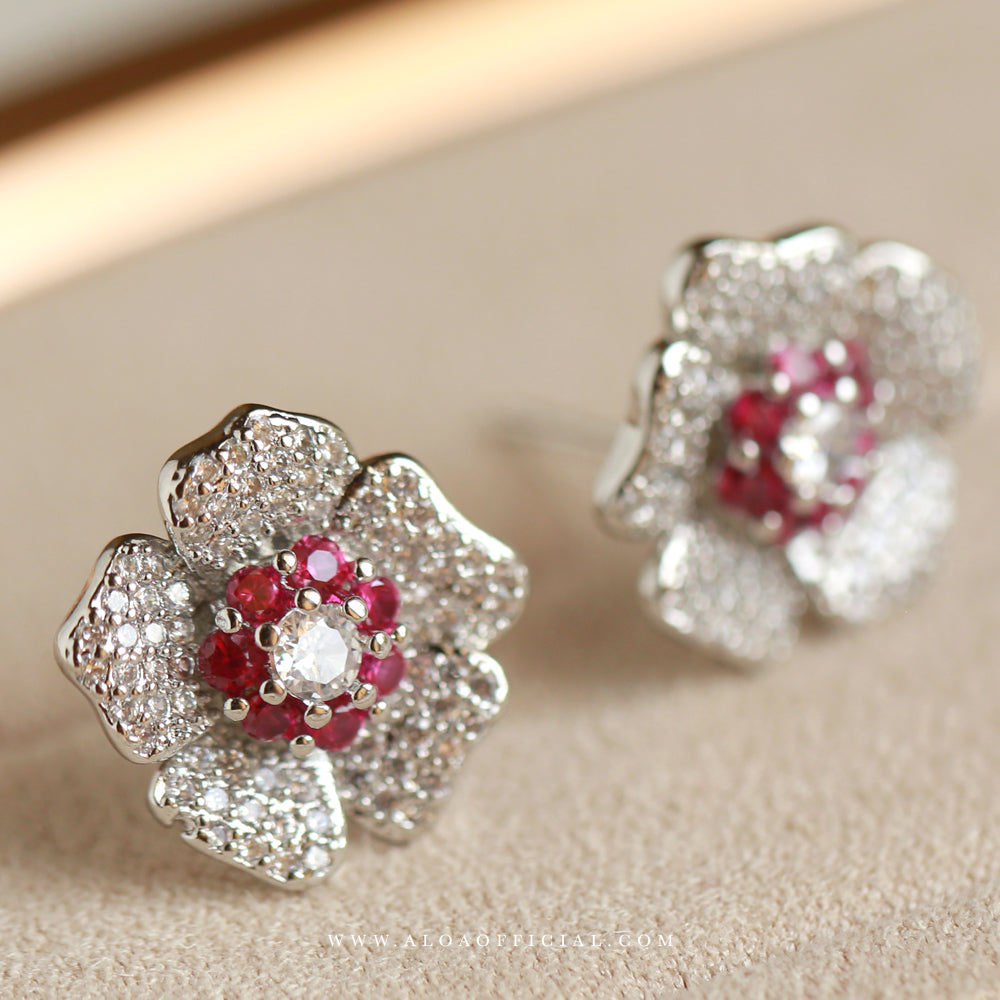 Flower Pink Studs