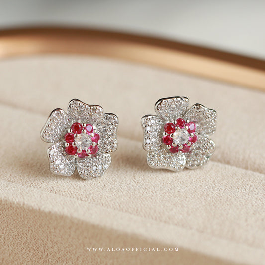 Flower Pink Studs