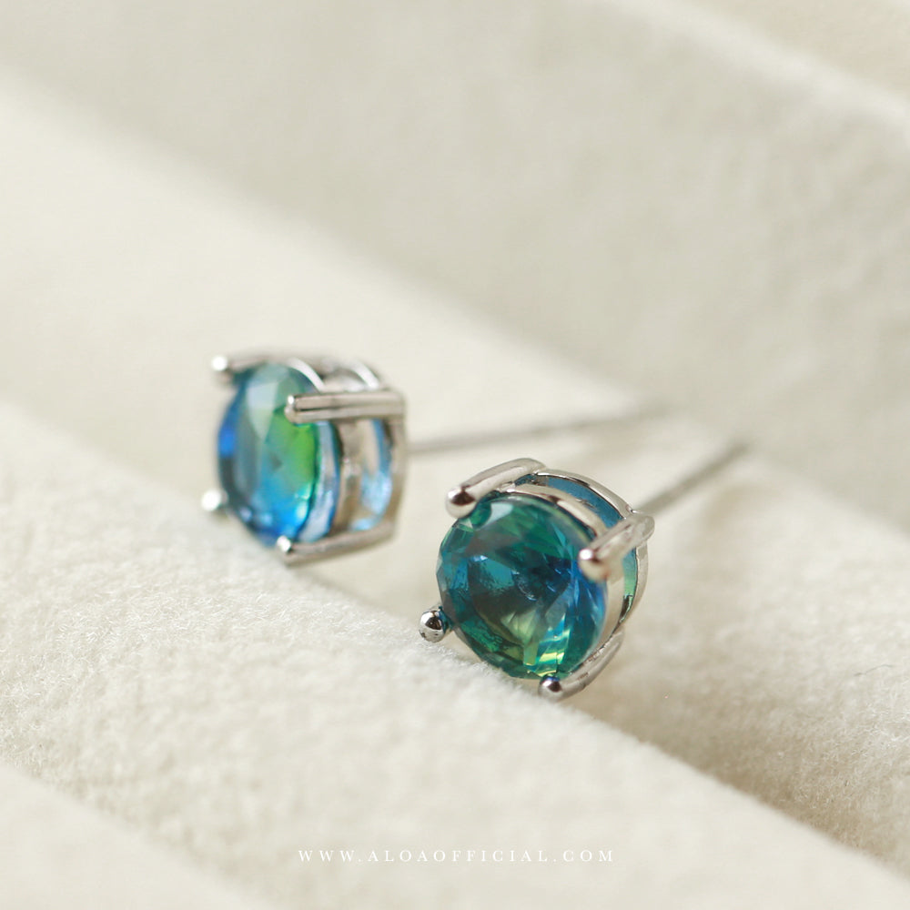 Dual Shade Dainty CZ Studs