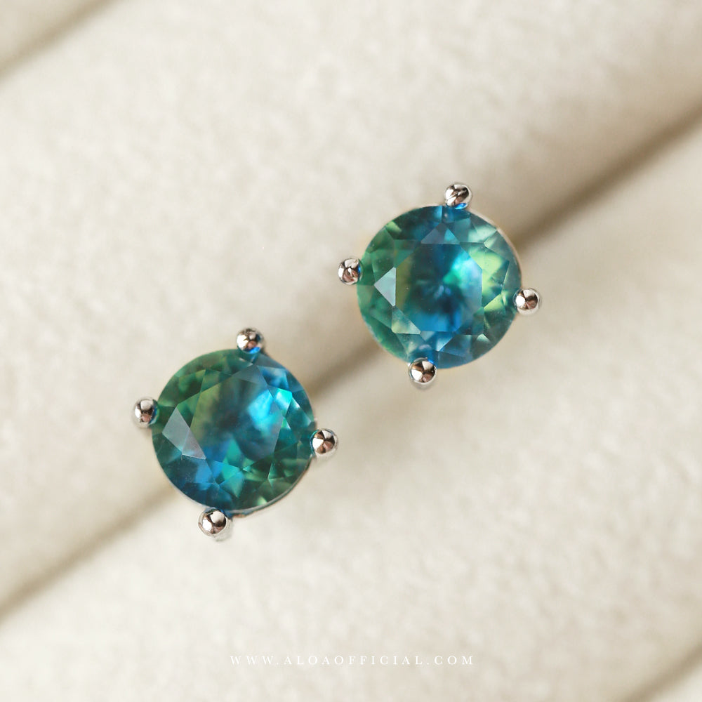 Dual Shade Dainty CZ Studs