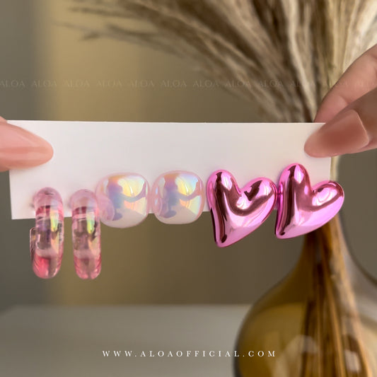 Color Pop: Statement Acrylic Earrings Set