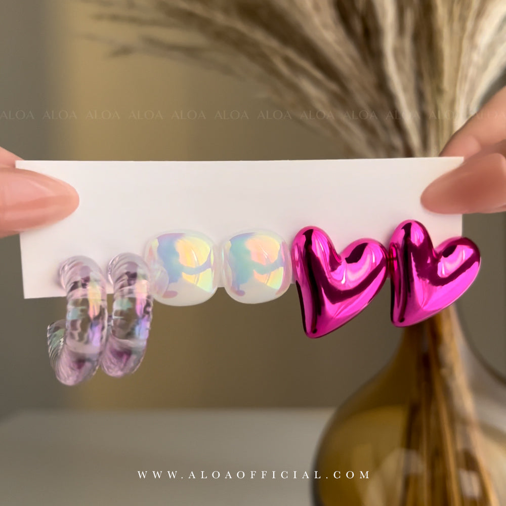 Color Pop: Statement Acrylic Earrings Set