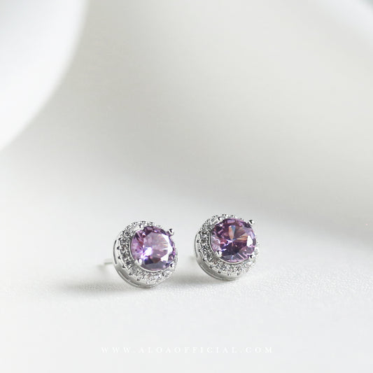 Purple Dainty Studs