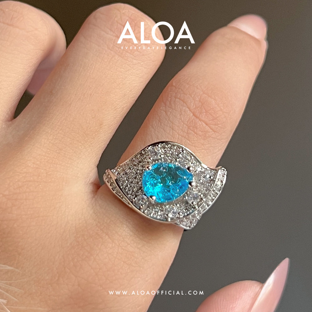 Azure Leaf | Adjustable Ring