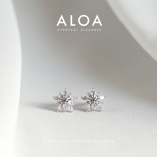 Aloa starry eyed earrings - Silver