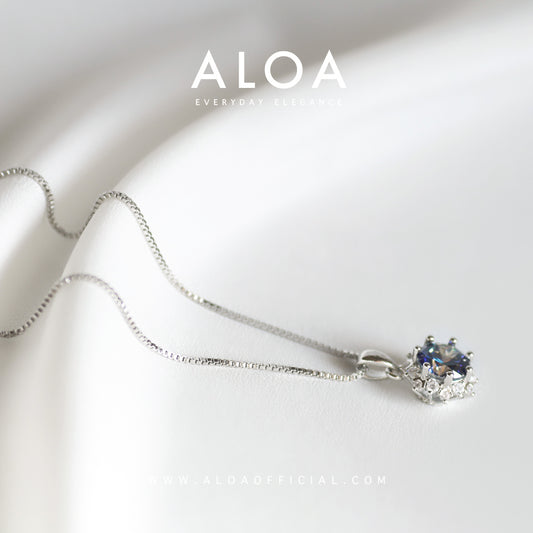 Tiny but mighty Blue Aloa Necklace