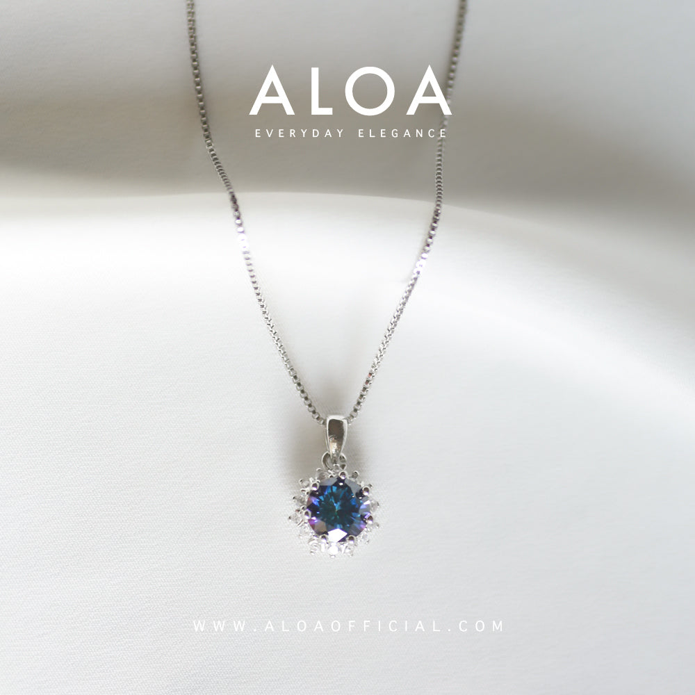 Tiny but mighty Blue Aloa Necklace