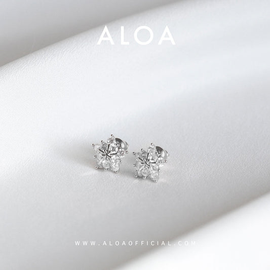 Aloa starry eyed earrings - Silver