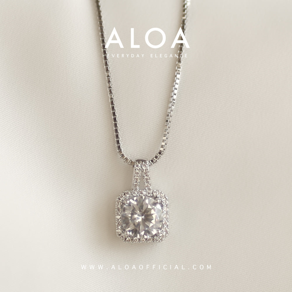 Shimmering CZ Pendant Necklace